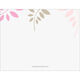 White Botanical Leaves Folded Note Cards Image 2 of 5